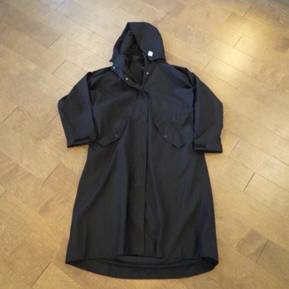 Women’s Quince Weatherproof Trench Raincoat True Black Size Small - Picture 7 of 9